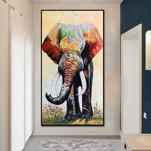 Цвет значения чернила слон Слон, Слон DIY Digital Digital Manual Manual Color Color гостиная крыльца декоративная живопись