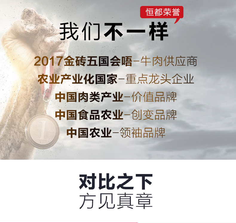 北京奥运会供应商 恒都 菲力牛排 10片 图2