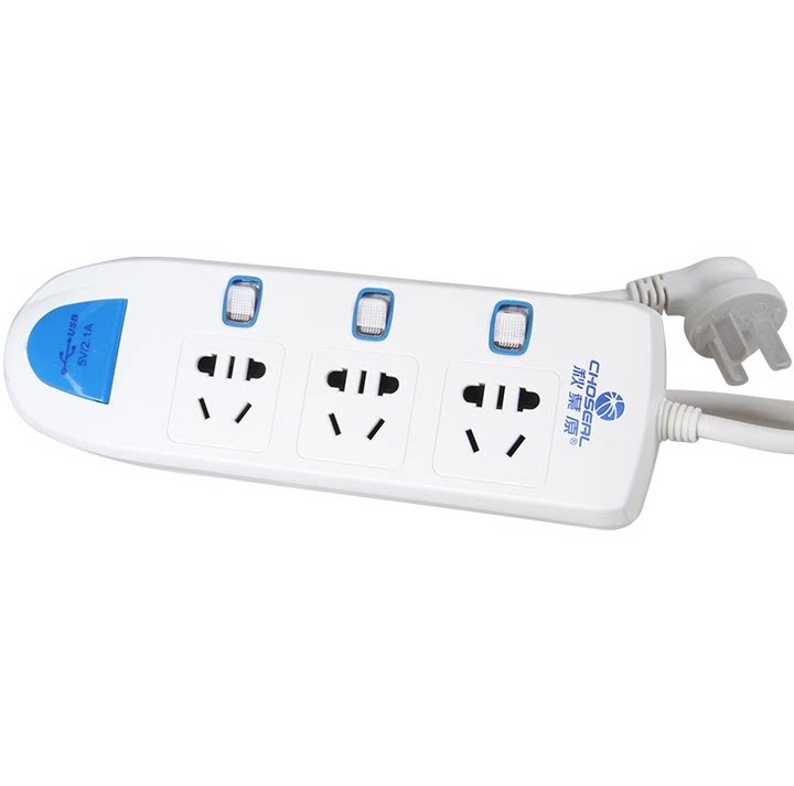 Autumn leaf original YF-648 extension cord switching platoon plug-in wire plate socket home conversion USB charging head 1 8 3M