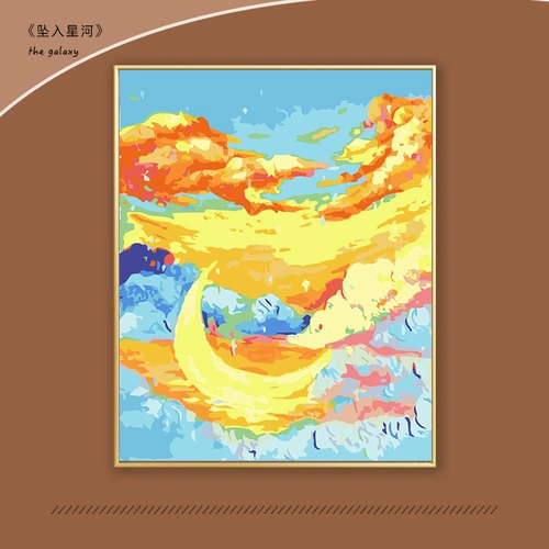 Падение в сингхе DIY цифровое масляное живопись наполнение ручной