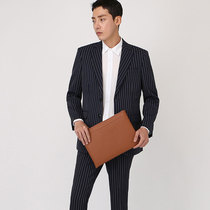 Korean EXCLAMATION MARK mens clutch leather simple business Fashion shoulder bag crossbody clutch bag