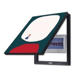 Мощный счетчик коробка декоративная живопись абстрактно