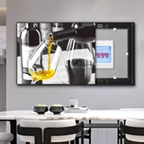 Коробка измерителя мощности декоративная живопись скандинавская распределительная коробка для покрытия, чтобы покрыть висящую картину Тотальное переключение электрической коробки с блокировкой абстрактное вино бокал.