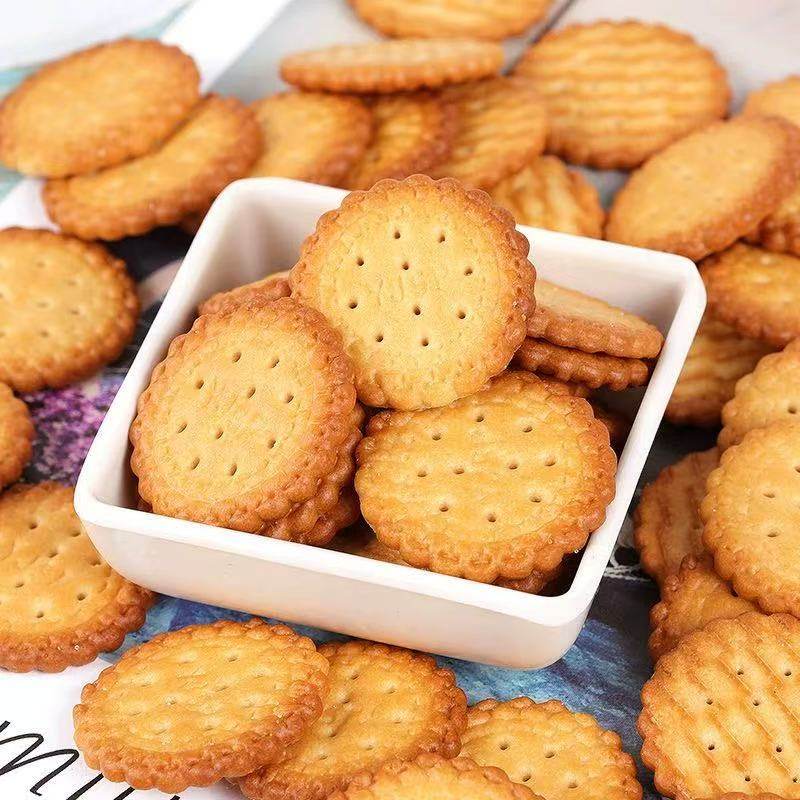 Japanese-Style Small Round Cakes, Multi-Flavored Sea Salt Biscuits, Office Snacks, Afternoon Tea Snacks
