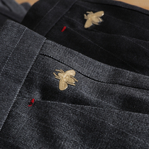 Foreign trade tail goods good pants mens fashion Joker striped casual pants pants mens tide