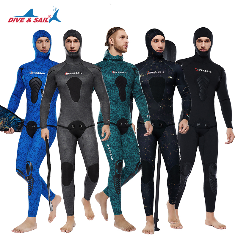 Dive&Sail Fishing and Diving Wetsuit Swimsuit Full Body Men's Thermal 357mm Split Professional Fishing and Snorkeling Wetsuit Dive&Sail Fishing and Diving Wetsuit Swimsuit Full Body Men's Thermal 357mm Split Professional Fishing and Snorkeling Wetsuit