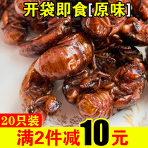 (Open the bag) fried to know the monkey insect Golden Cicada cooked the turtle Tang monk meat game cicada pupae 20