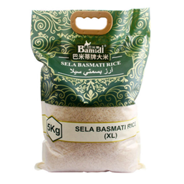 Bamati brand steamed rice Pakistani rice fried rice Rice Rice Indian rice SELA BASMATI RICE5kg