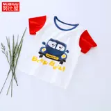 努比屋 Детская тонкая хлопковая футболка с коротким рукавом, летняя одежда, в корейском стиле