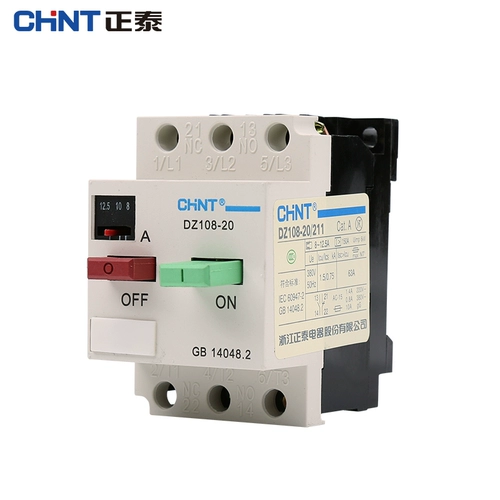 Zhengtai Air Switching Router 3P Трехфазный 380 В 16a 20a пластиковая оболочка DZ108-20 Протектор двигателя