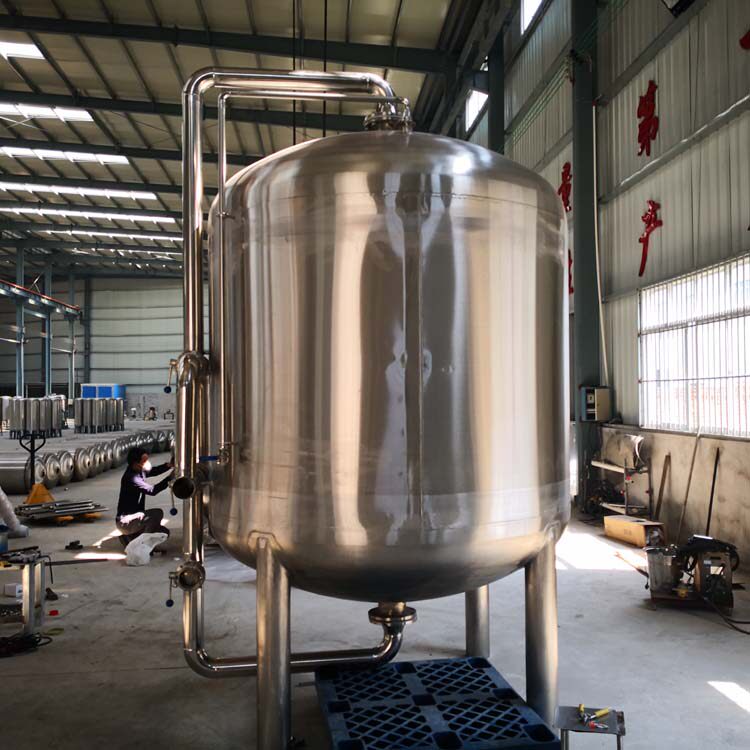 Industrial water treatment filter tank British sand activated carbon resin tank multi-media large stainless steel steel tank filter