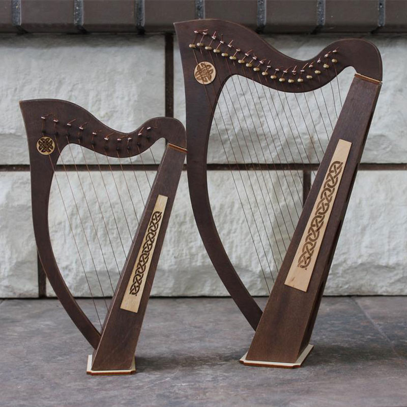 Zhuang Sheng Meng Butterfly Linglong 15-tone Harp Portable Simple Mini Small Musical Instruments