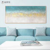 Pure hand-painted abstract oil painting living room sofa background wall decoration oil painting bedroom bedside mural hanging painting light luxury restaurant