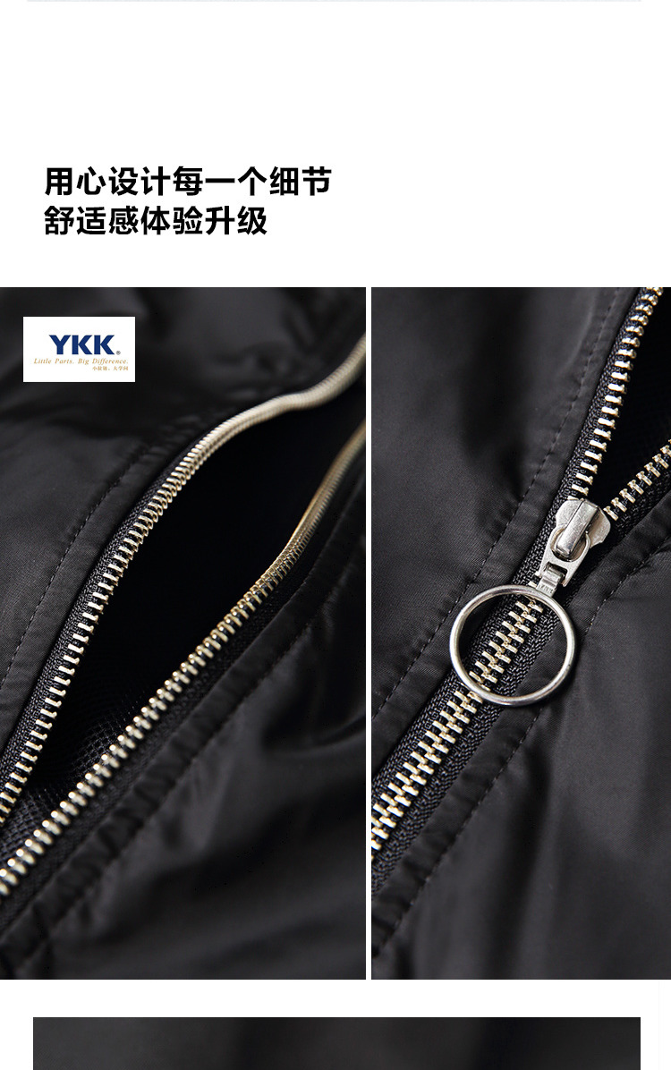 Áo khoác cotton nam mùa xuân mới TFL Bộ nhớ túi bỏ túi thêu áo bóng chày - Áo khoác đôi đồ đôi nam nữ