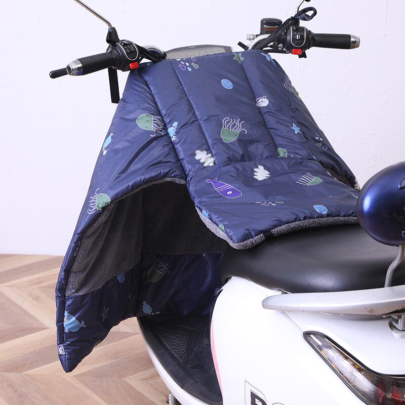 Electric car windshield is cold-proof by winter two-piece curved beam locomotive leg guard