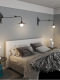 Loft Retro Long-Arm Wall Lamp Living Room Nordic Bedside Bedroom Lamp Creative Personality Iron Art Swing Arm Wall Lamp Industrial Style