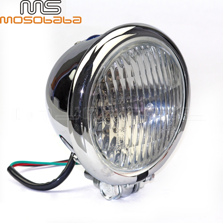 Harley Prince Electric Motorcycle Modified Universal 4.5inch Diameter Simple Retro Aluminum Shell Headlight Accessories Harley Prince Electric Motorcycle Modified Universal 4.5inch Diameter Simple Retro Aluminum Shell Headlight Accessories