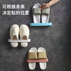 Bathroom slipper rack wall-mounted punched wall-mounted bathroom rack drain toilet shoe storage artifact