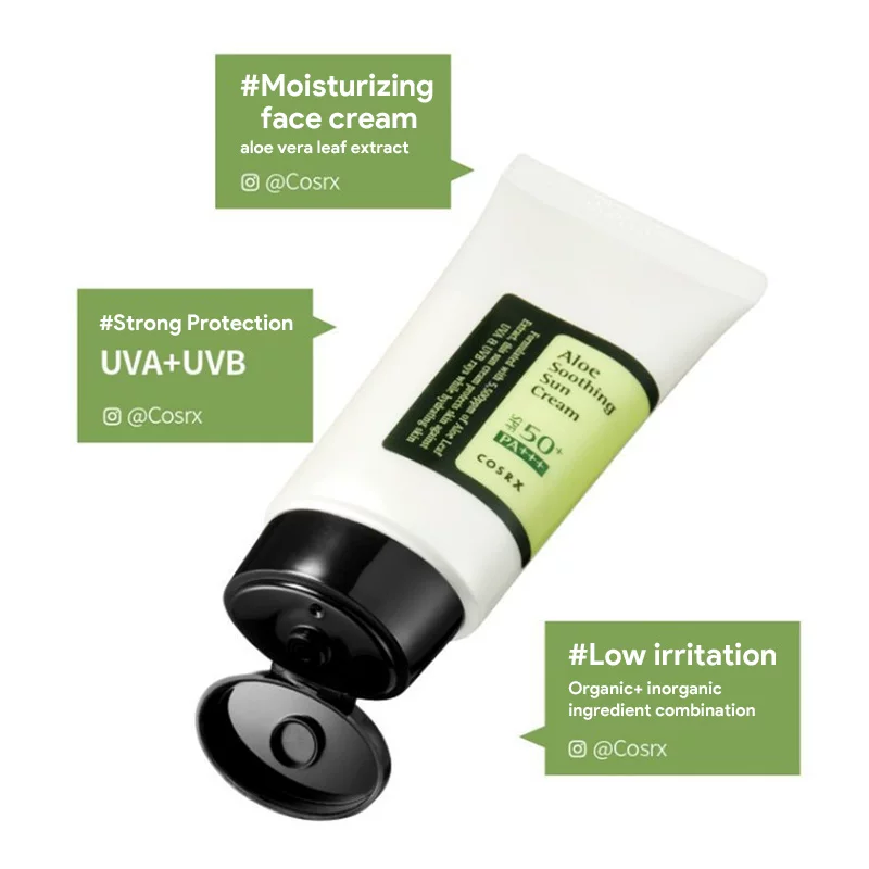 COSRX ALoe SOOTHING SUNSCREEN FAN BLOCK ISOLATION LOT