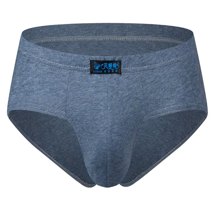 Bốn hộp quà tặng quần lót nam tam giác cao eo cotton trung niên cha già ông béo béo quần short kích thước lớn - Bộ quà tặng quần xì lót