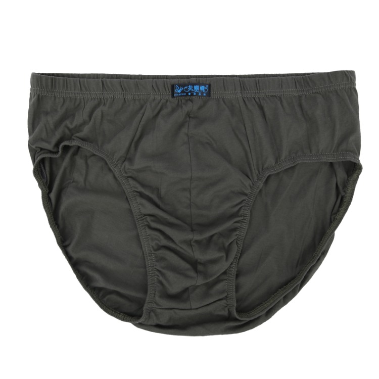 Bốn hộp quà tặng quần lót nam tam giác cao eo cotton trung niên cha già ông béo béo quần short kích thước lớn - Bộ quà tặng quần xì lót