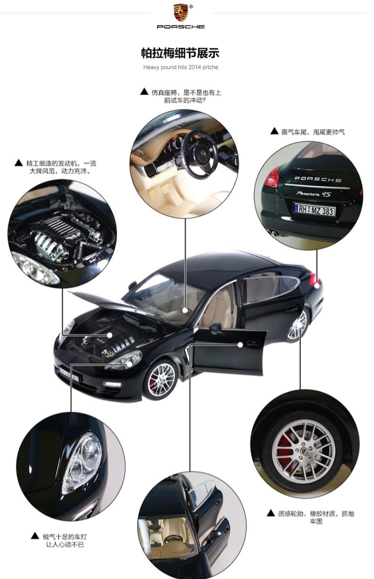 Mô hình xe mô phỏng hợp kim Palamera Porsche Panamera 1:18 mô hình tĩnh 6 hộp quà mở cửa cửa hàng đồ chơi trẻ em gần đây