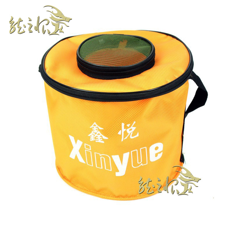 Folding round buckets, live fish buckets, fish guard pockets, outdoor portable fishing buckets, water tanks, fish boxes, fishing gear