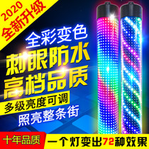 led hair turn lamp hair salon sign light barber shop waterproof turning light semicircle outdoor retro wall hanging wall light box