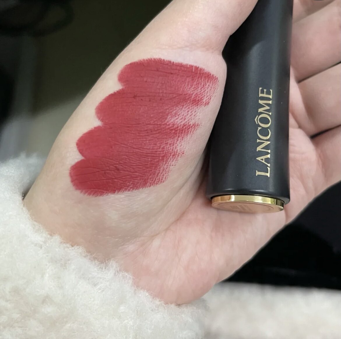 Lancome274哑光唇膏兰蔻小蛮腰274哑光口红杏仁奶茶274黑管哑光评价- 淘宝网