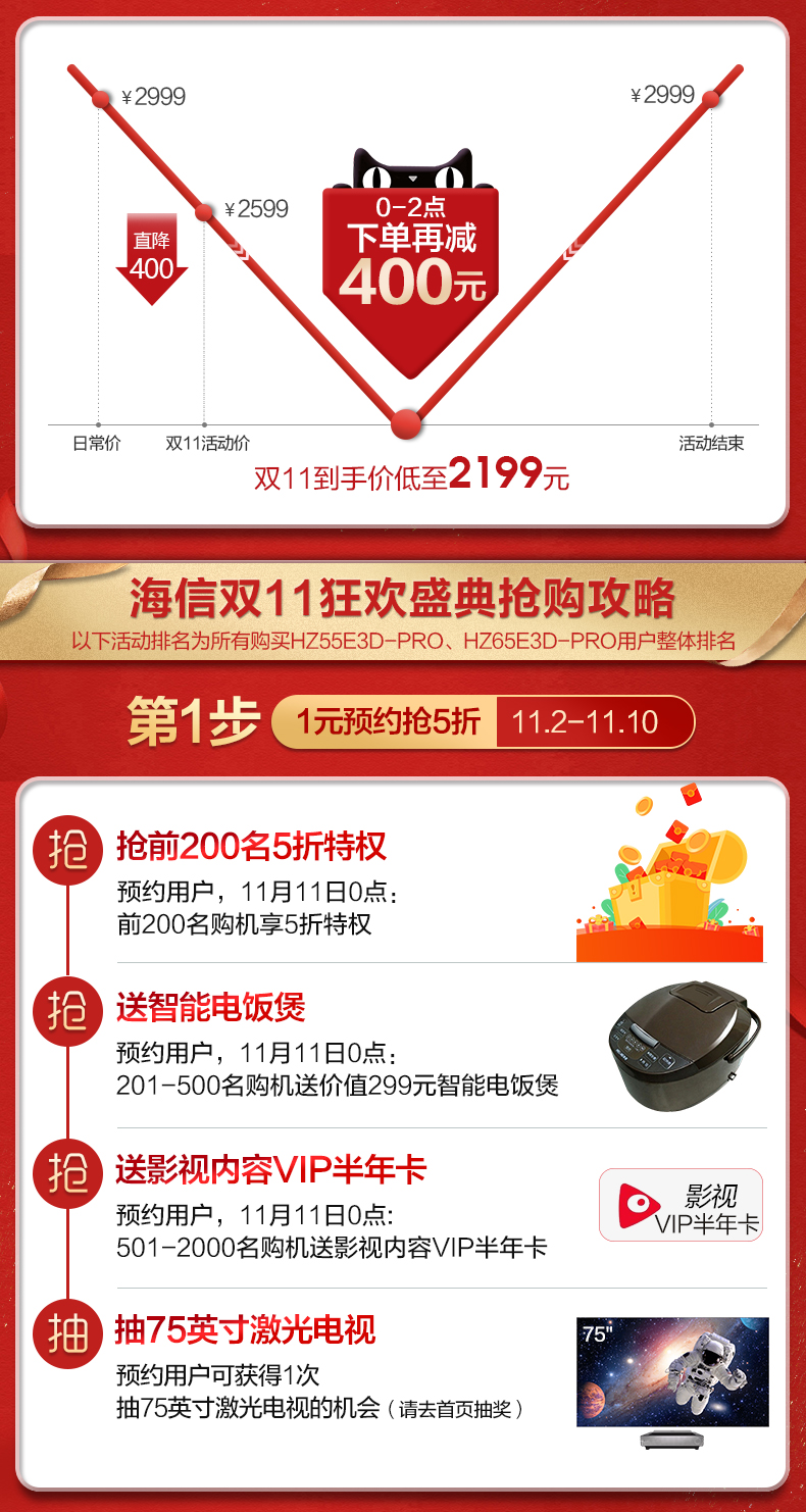 海信 55英寸 4K高清 智能液晶电视 图2