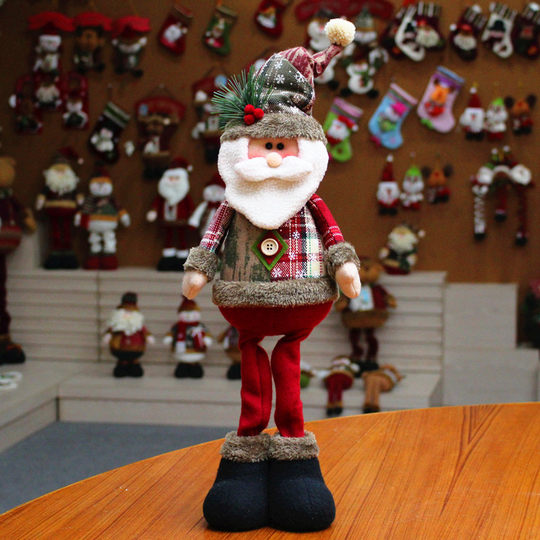 Christmas Decoration Supplies Christmas Decoration Dolls Christmas Dolls Reindeer Window Display Counter Christmas Doll