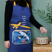 ins apron women fashion cute Japanese Japanese home kitchen work clothes pure cotton women cotton beautiful fashion