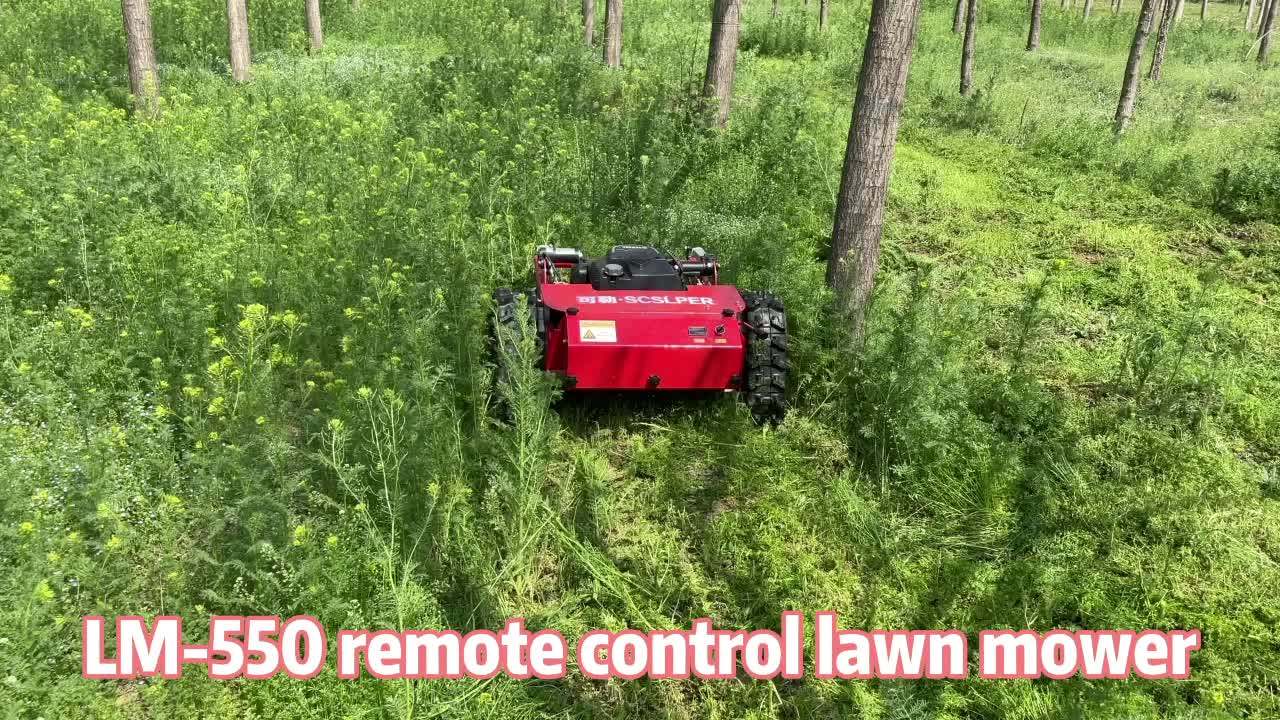 Lm550 Gasoline Remote Control Grass Cutter Zero Turn Lawn Mower Buy
