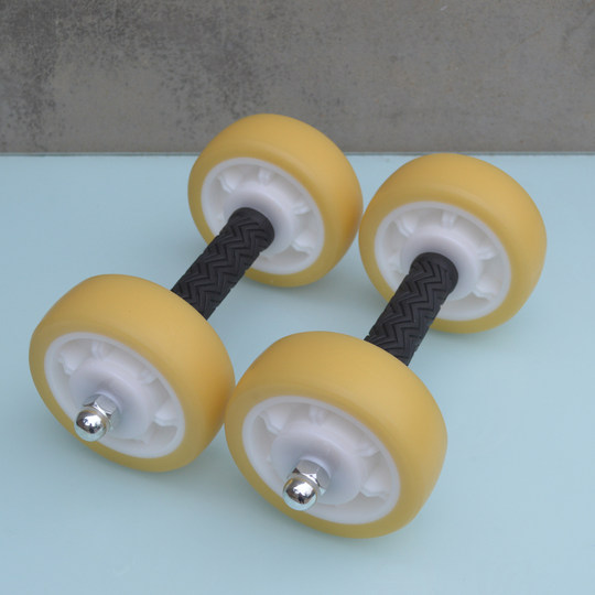 Колесо для пресса с двойными подшипниками, четырехколесное колесо для пресса повышенной сложности, бесшумное, экологичное, резиновое колесо для домашнего использования, колесо для тренировок одной рукой.