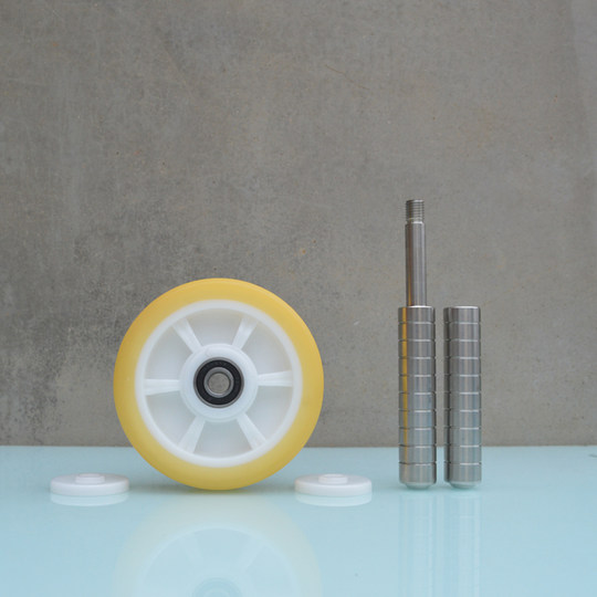 Double-bearing abdominal wheel beef tendon wheel 304 stainless steel silent household indoor and outdoor training wear-resistant high-end abdominal muscle wheel