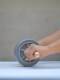 304 stainless steel abdominal muscle wheel double bearing silent abdominal muscle wheel TPR wheel household indoor waist and abdomen core trainer