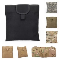 Outdoor Folding Recycling Bag Mollo Waist Hanging Debris Bag Multifunction Tactical Containing Accessories Bag Vest Attaching