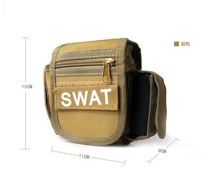 Túi chiến thuật thể thao ngoài trời đa chức năng chạy điện thoại di động bình thường túi nhỏ đeo thắt lưng đam mê quân sự nam và nữ túi chống nước - Túi