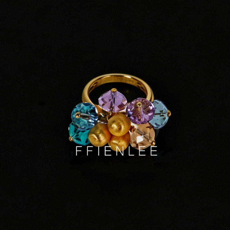 925 silver ring neon dream light luxury small numerous pamine ring temperament versatile ring