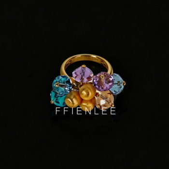 925 silver ring neon dream light luxury small numerous pamine ring temperament versatile ring