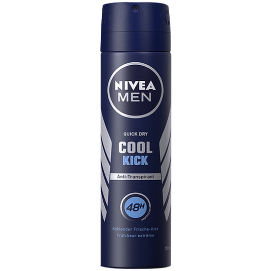 Nivea men's ocean cool refreshing aerosol 150ml underarm long-lasting drying and antiperspirant light fragrance rolling spray