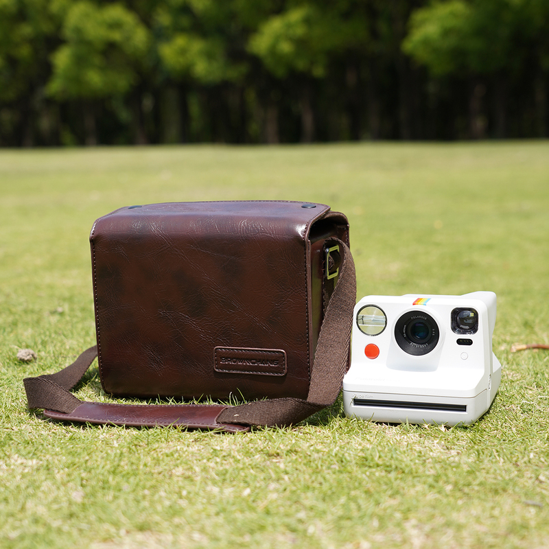Suitable for Polaroid Instant Camera Retro Leather Camera Bag Flip Now+Gen3 Gen2 Now+1-2