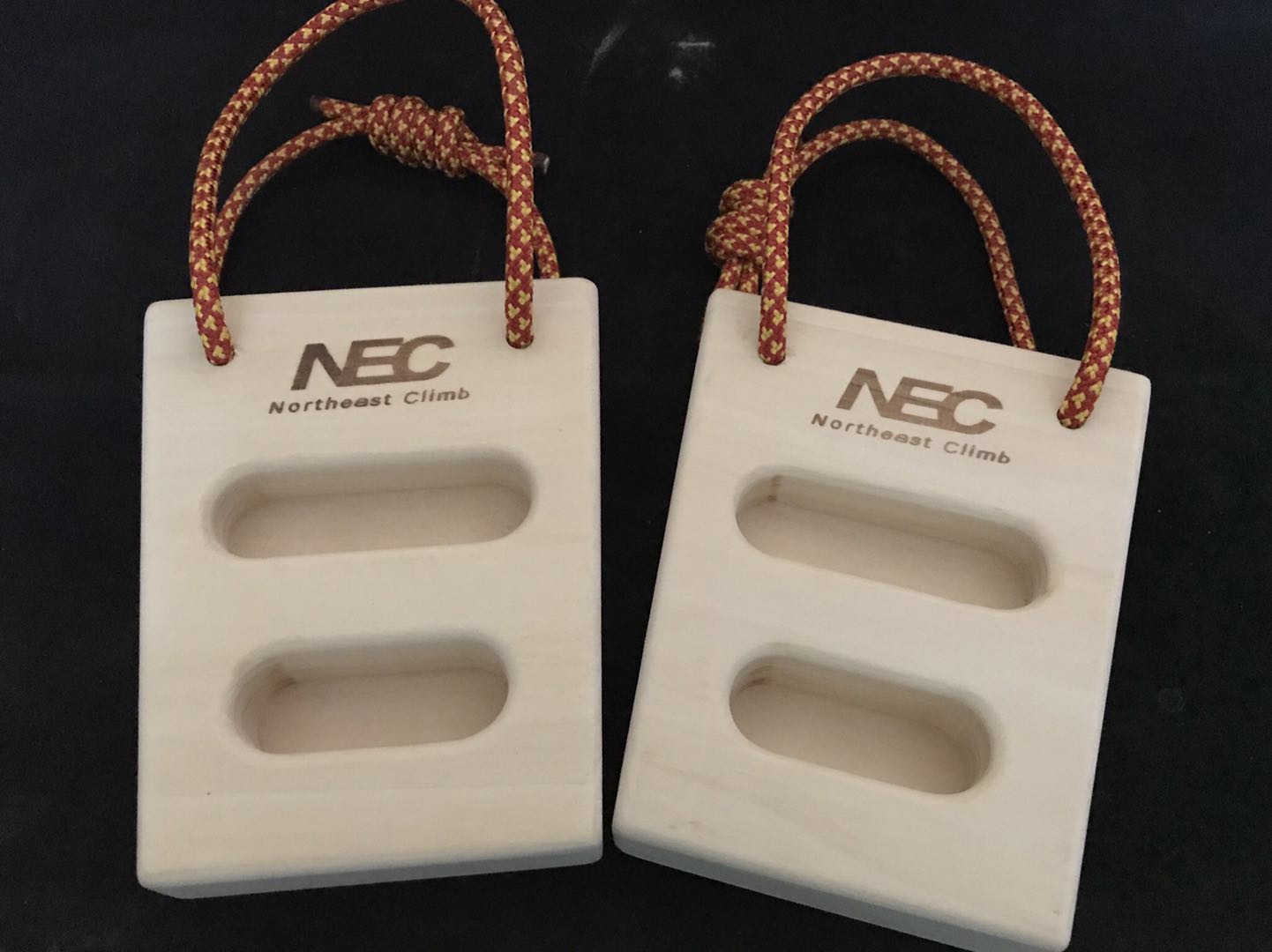 Portable hanging climbing training finger plate