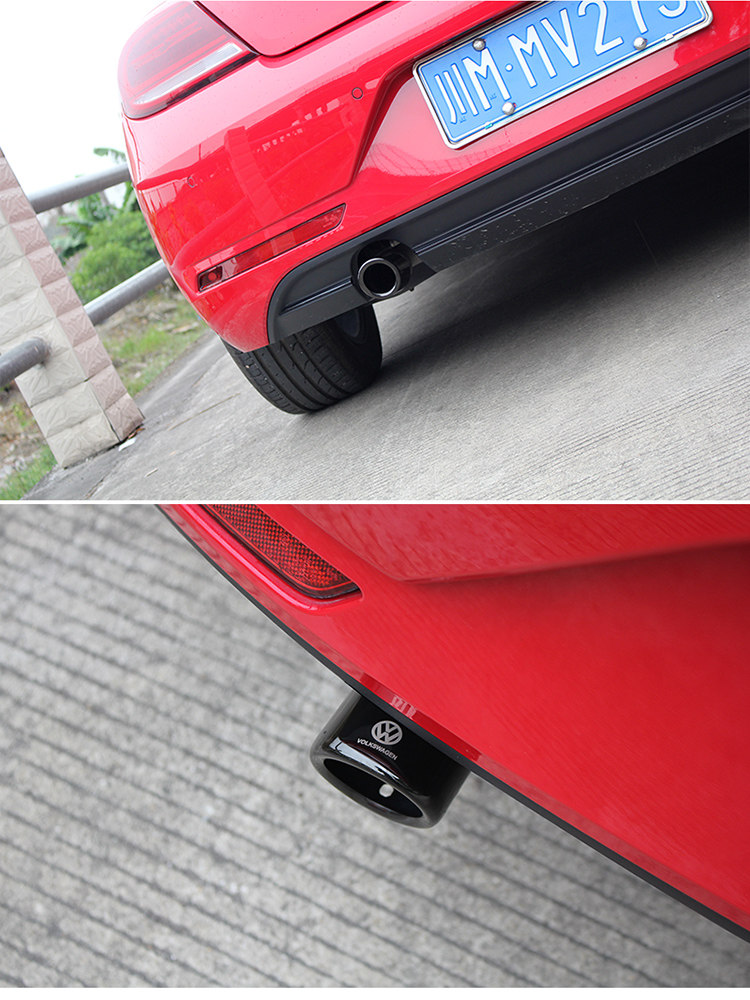 Special stainless steel exhaust pipe for beetle tail throat New beetle modified decoration