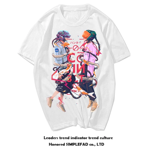 Guo Chao Heavy T -Fish Stubborn Short -sleeed High -sleeved High Street Tid