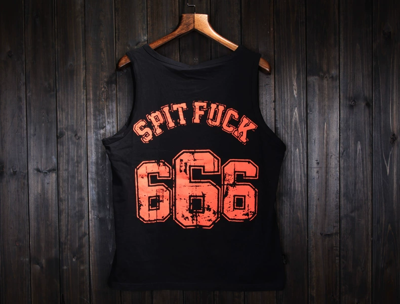 Đường phố châu Âu và Mỹ hip hop nam vest nam vest vest không tay áo thun tay áo cotton thủy triều thương hiệu thể thao lỏng lẻo - Áo vest cotton khoác vest nữ