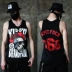 Đường phố châu Âu và Mỹ hip hop nam vest nam vest vest không tay áo thun tay áo cotton thủy triều thương hiệu thể thao lỏng lẻo - Áo vest cotton khoác vest nữ Áo vest cotton