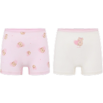 Pure cotton era girl underwear pure cotton boxer briefs pure cotton mid-waist breathable student cute female 2024 autumn new style