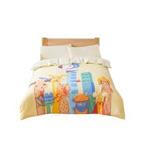 (4 layers of gauze) Cotton Era Pure Cotton Antibacterial Gauze Quilt Spring and Autumn Children Baby Kindergarten Quilt Cover Quilt Core