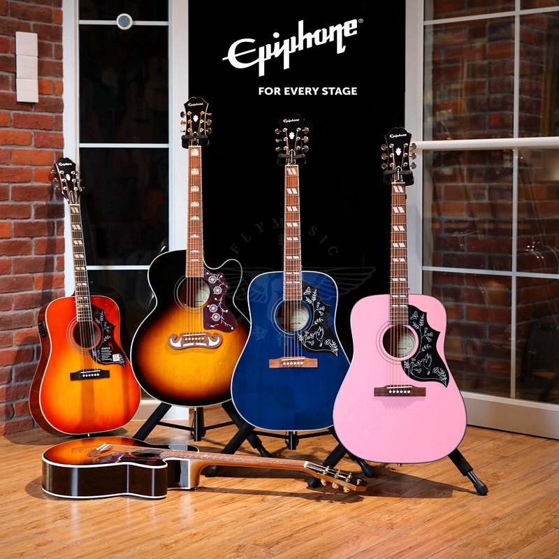 Fei Qinhang Epiphone Hummingbird Dove EJ200 Hummingbird Dove Electric Box Folk Acoustic Guitar